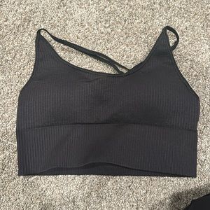 Good American Sport Bra. Black. Size 1/2